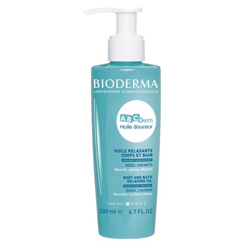Bioderma ABCDerm Relax Oil 200 ml - Relaxační a vyživující masážní a/nebo koupelový olej.